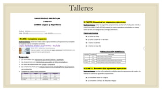 Talleres
 