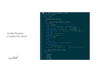 DEVNET-1148 Leveraging Cisco OpenStack Private Cloud for Developers | PDF