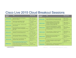 DEVNET-1148 Leveraging Cisco OpenStack Private Cloud for Developers | PDF