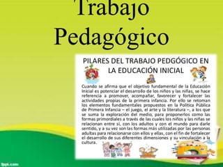 Trabajo
Pedagógico
 