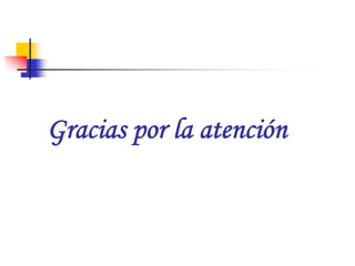 Gracias por la atención

 