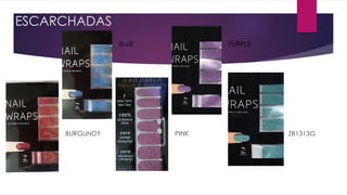 ESCARCHADAS
BURGUNDY PINK ZB1313G
BLUE PURPLE
 