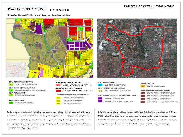 Dimensi Morfologis, Kelurahan Keramat Pela, Kecamatan Kebayoran Baru,…