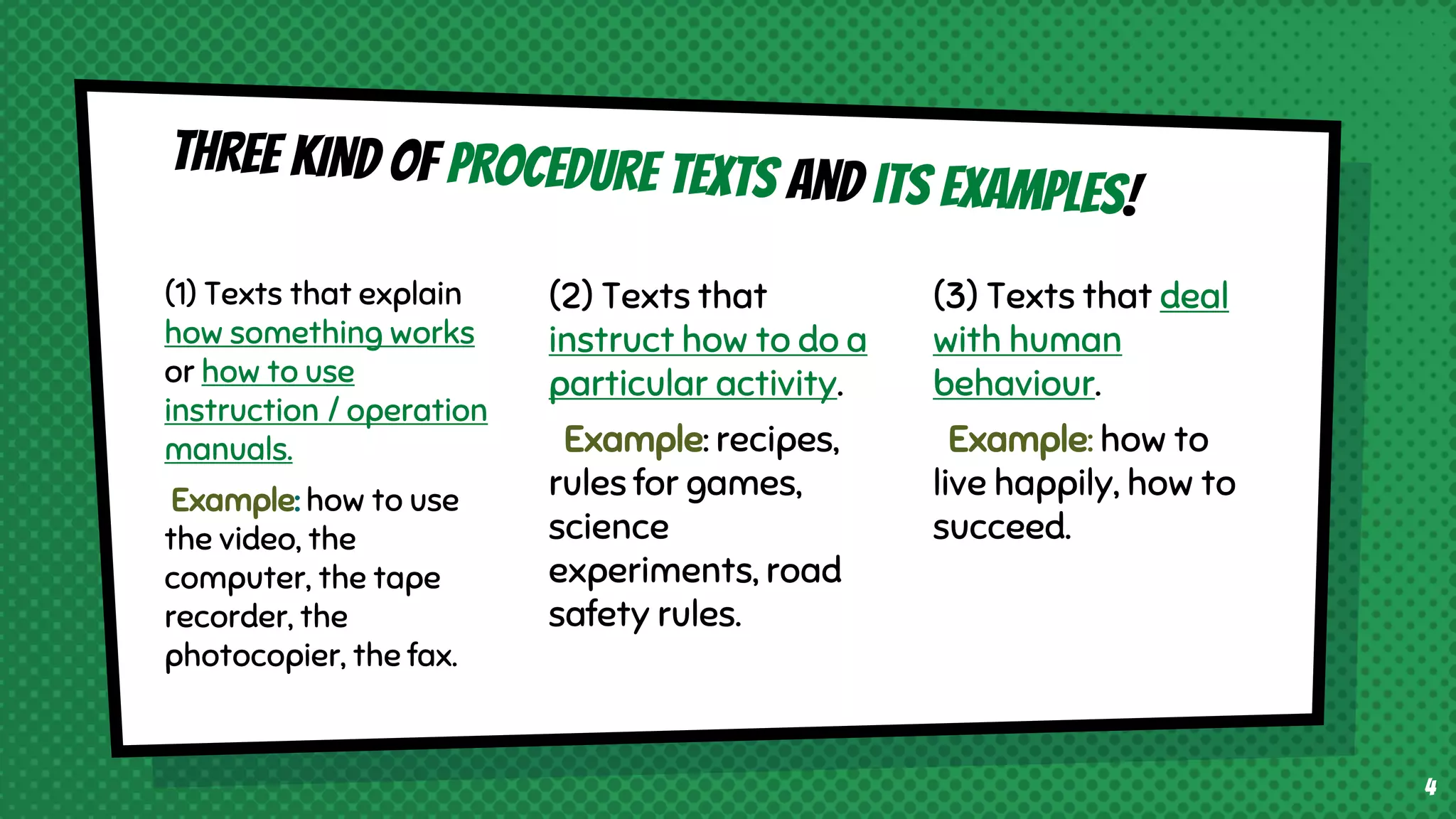 Procedure Text | PPTX