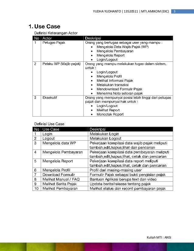 ETAX Pelayanan Pajak Online : Analisis dan Desain Sistem