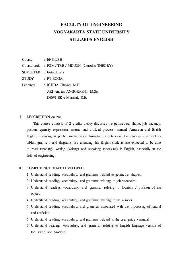 FINAL EXAMINATION "ENGLISH FOR SPESIFIC PURPOSE (ESP)"