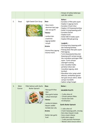 13 Urutan Makanan | PDF