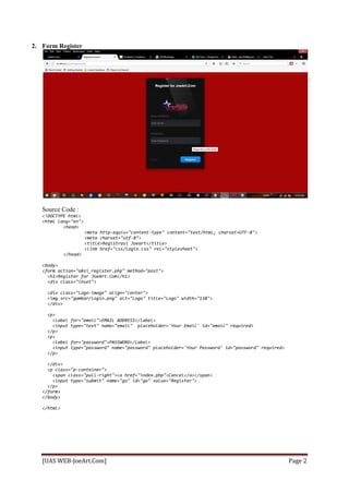 Sourcode Web Berbasis HTML, PHP, CMS, MYSQL | PDF