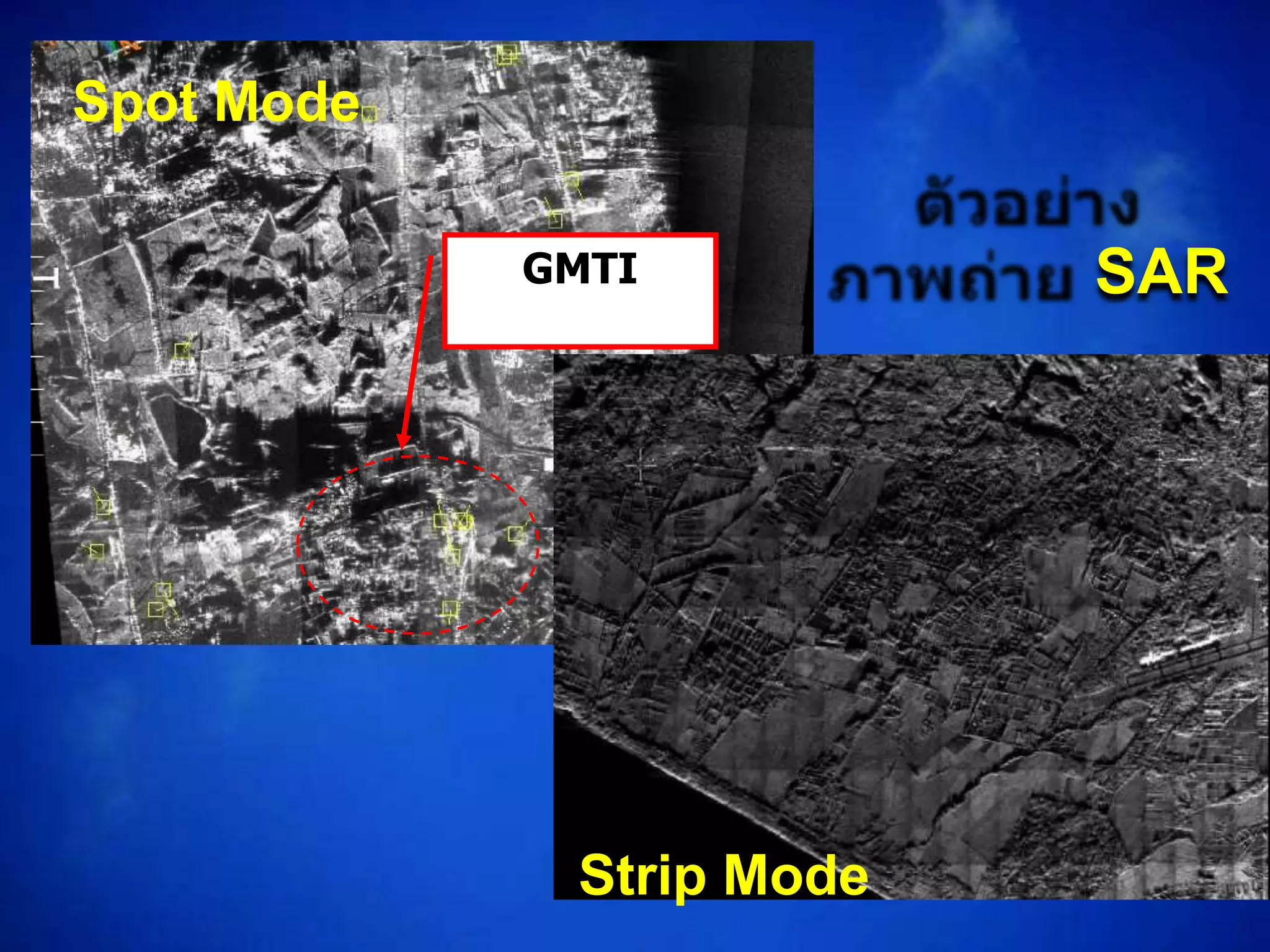 Spot Mode

            GMTI          SAR




             Strip Mode
 