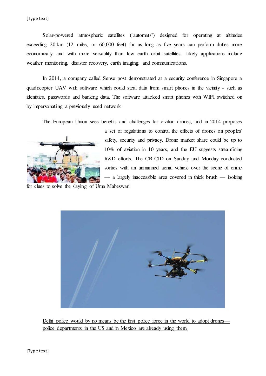 UAV (Unmanned Aerial Vehicle)