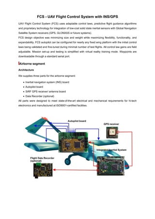 Uav flight control system with ins gps | PDF