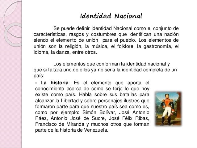 Identidad Nacional Venezolana