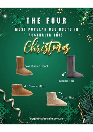 The four most popular Ugg Boots in Australia this Christmas