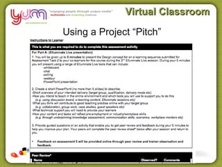 Virtual Classroom

Using a Project “Pitch”
 