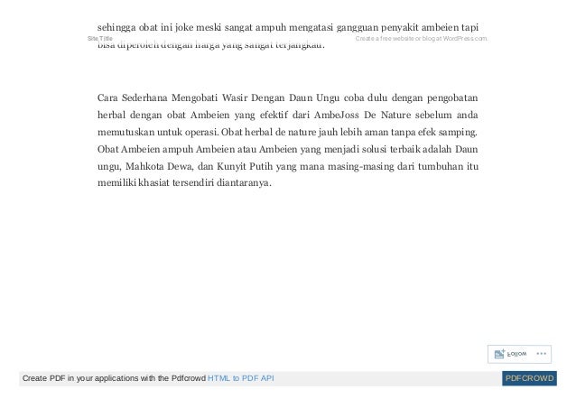 Ubat buasir