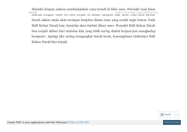 Ubat buasir tahab 4 Ubat buasir tahab 4