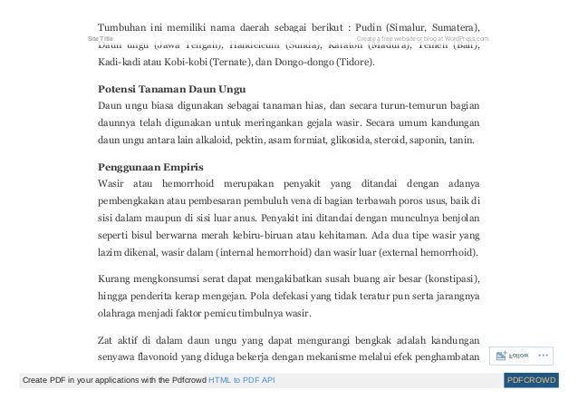 Ubat buasir tahab 4