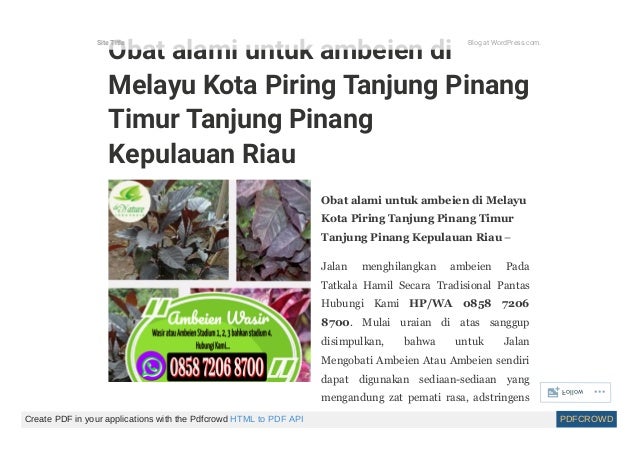 Ubat buasir tanpa pembedahan