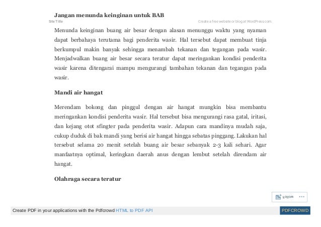 Ubat buasir tradisional