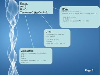 Bahasa Pemrograman dan Script | PPT