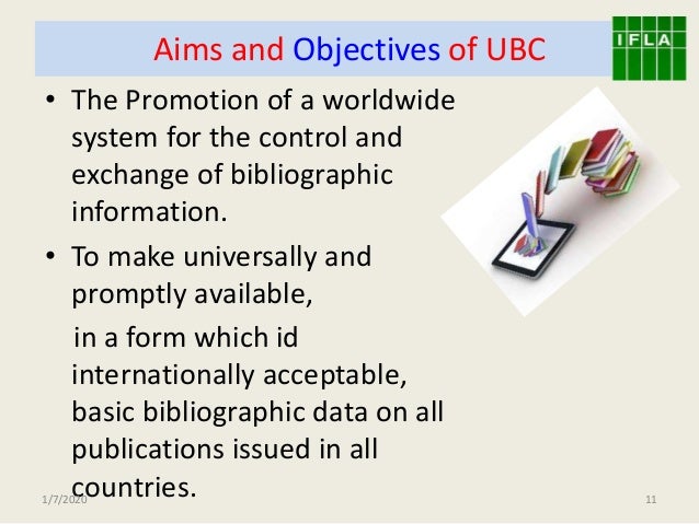 Universal Bibliographic Control And Universal Availability Of Publica
