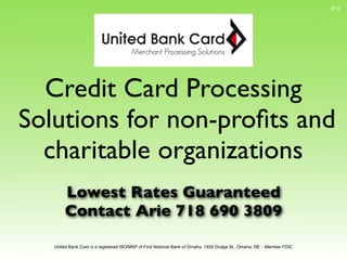 Merchant Processing For Nonprofits and Charitable Organizations