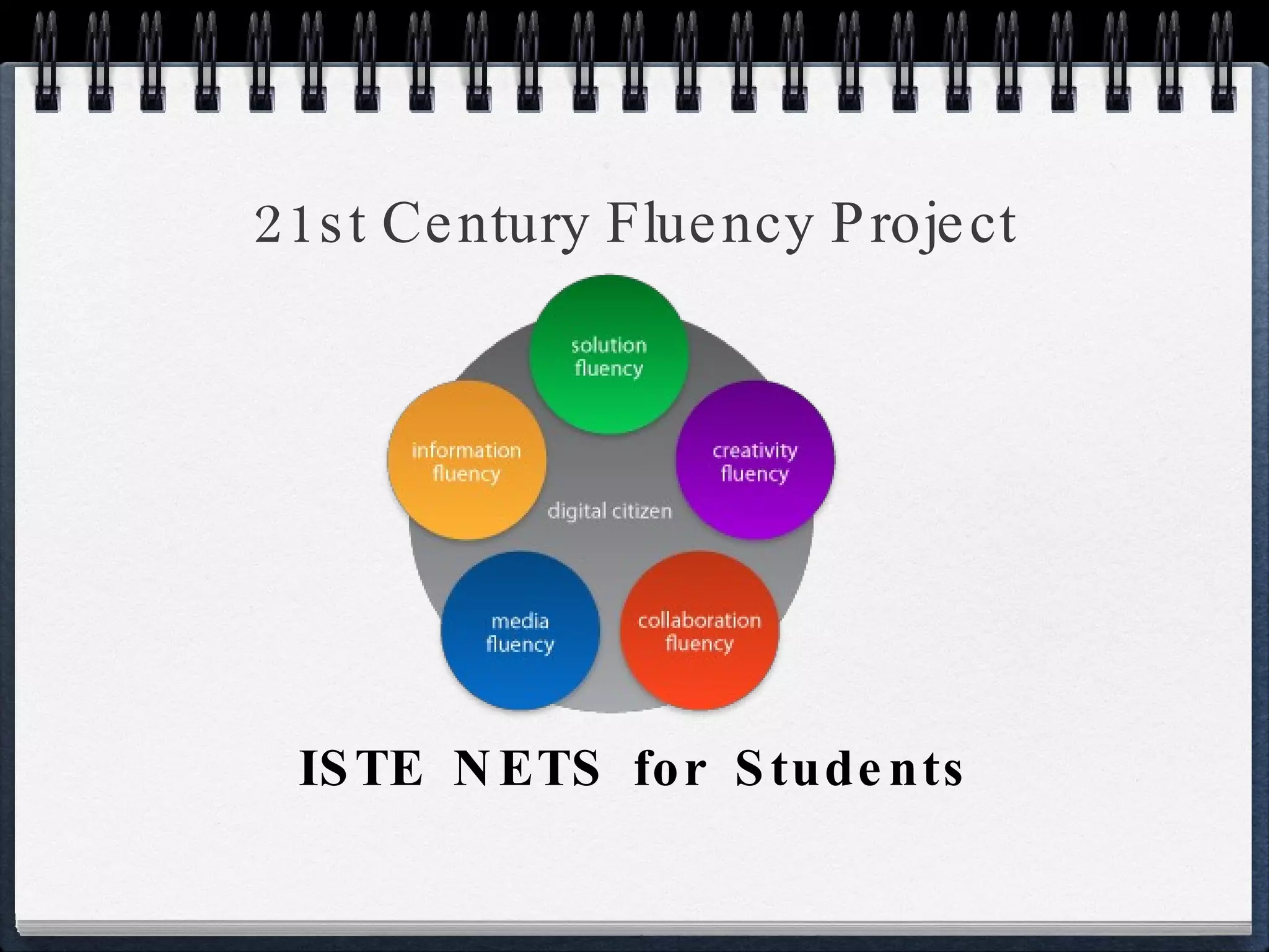 21st Century Fluency Project ISTE NETS for Students 