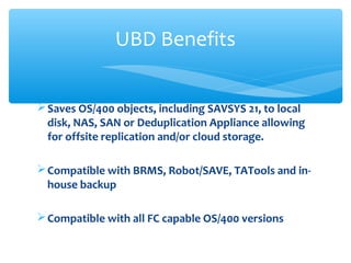 UBD (LaserVault Universal Backup Device ) | PPT