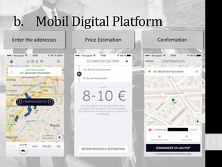 b. Mobil Digital Platform
7
Enter the addresses Price Estimation Confirmation
 