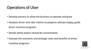 Information system of Uber