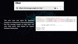 uber data analytics | PPTX