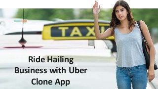 Ride Hailing
Business with Uber
Clone App
 