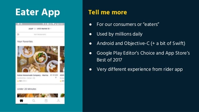 Uber Eats Mobile Tech Talk
