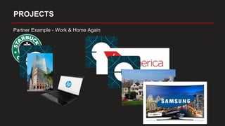 PROJECTS
Partner Example - Work & Home Again
 