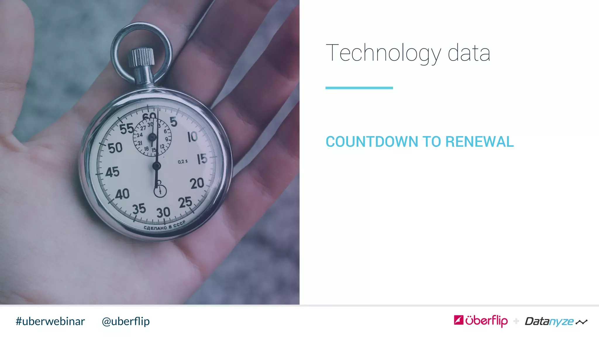 Technology data
COUNTDOWN TO RENEWAL
@uberﬂip#uberwebinar
 