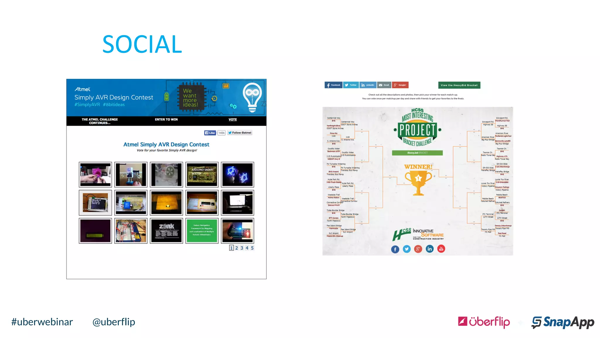 SOCIAL	
  
@uberflip#uberwebinar
 