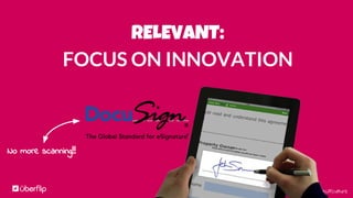 #UFculture
RELEVANT:
FOCUS ON INNOVATION
No more scanning!!!
 