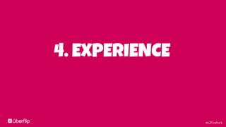 #UFculture
At Uberflip we talk a lot about:
The Experience:
optimized experience = better performance
The same can be said about the work experience.
 