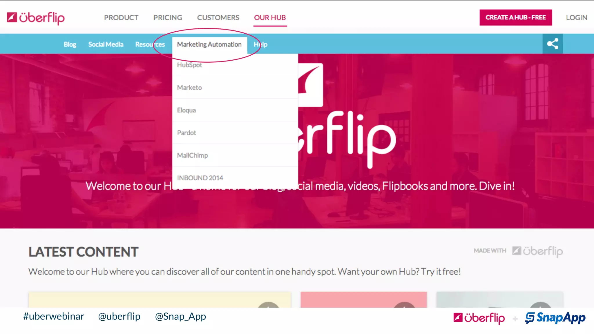 @uberﬂip @Snap_App#uberwebinar
 
