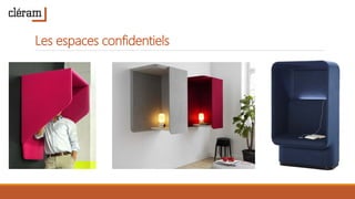 Les espaces confidentiels
 