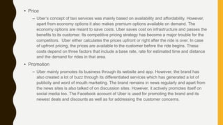 Uber Promotion Strategy Uber Marketing Strategy in Egypt | PPTX