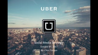 Social Media Strategy
October 8th
, 2017
By: Chris Timson
 