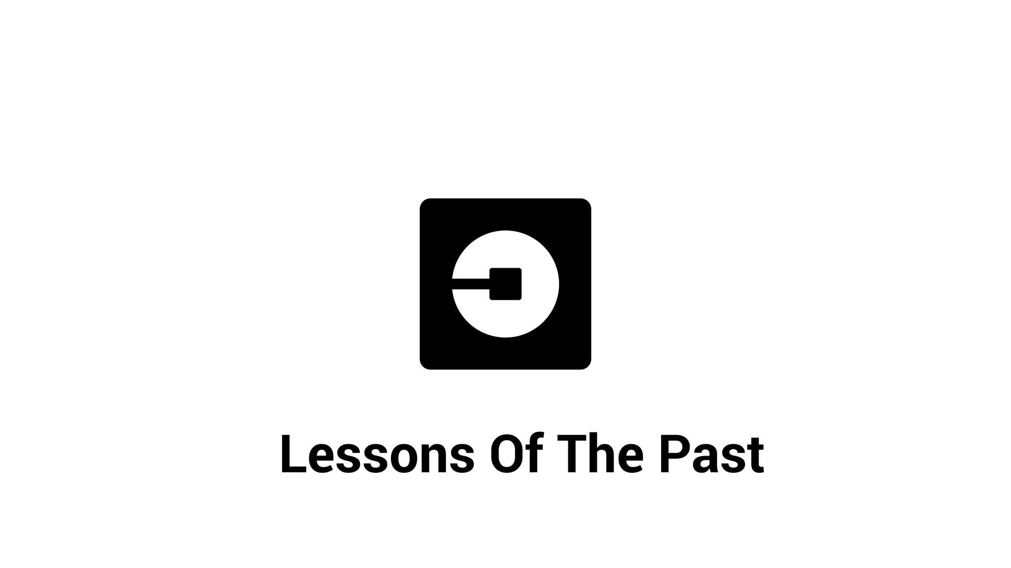 Lessons Of The Past
 