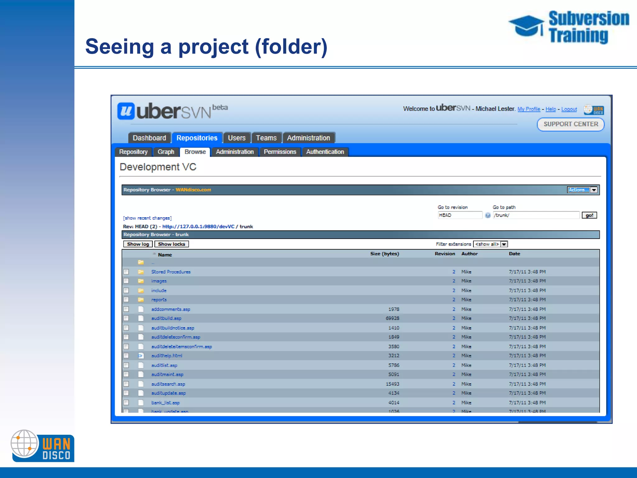 Import to the repository
