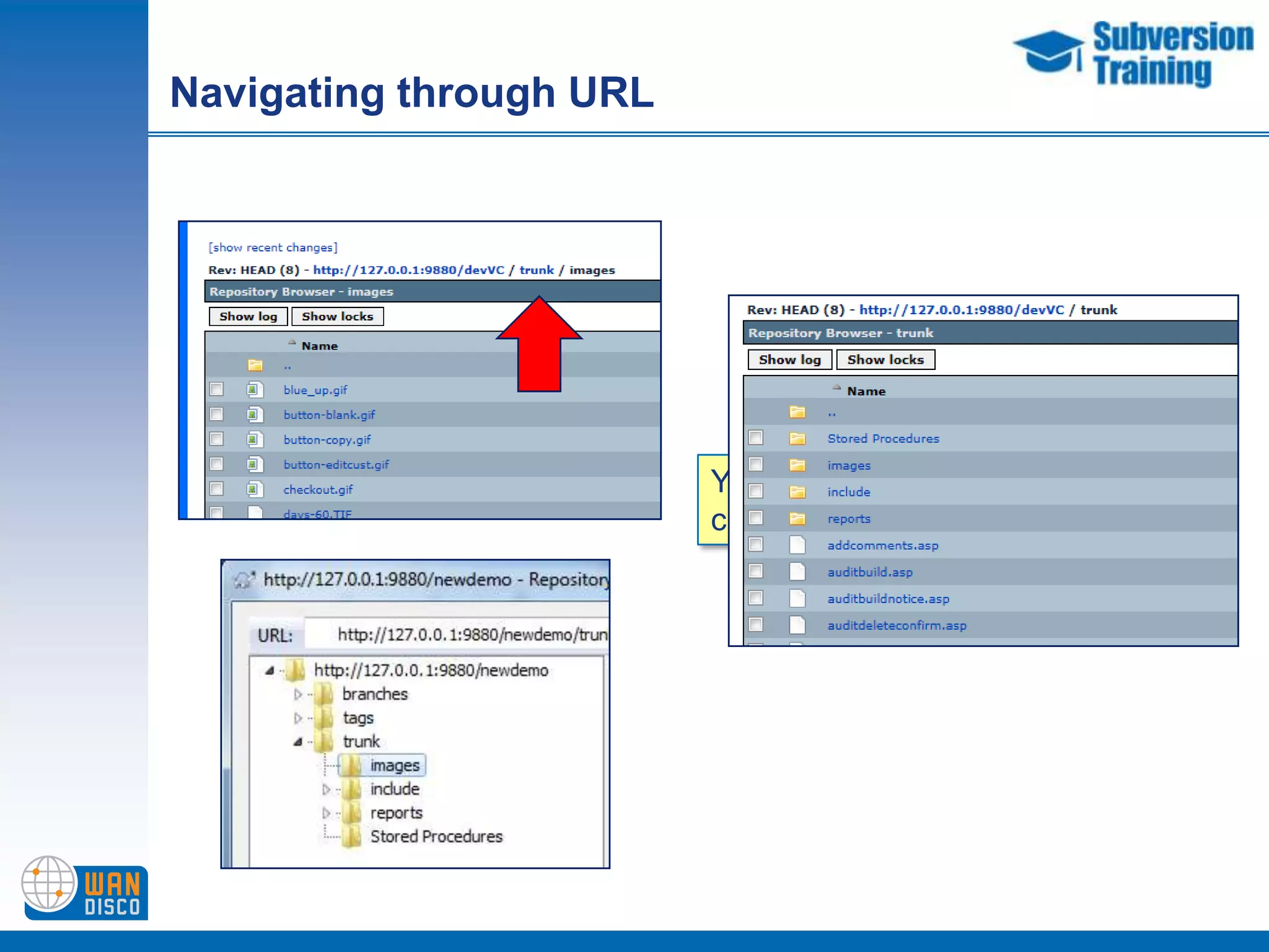 Browsing the repositoryDouble-clicking a filewill show the file.