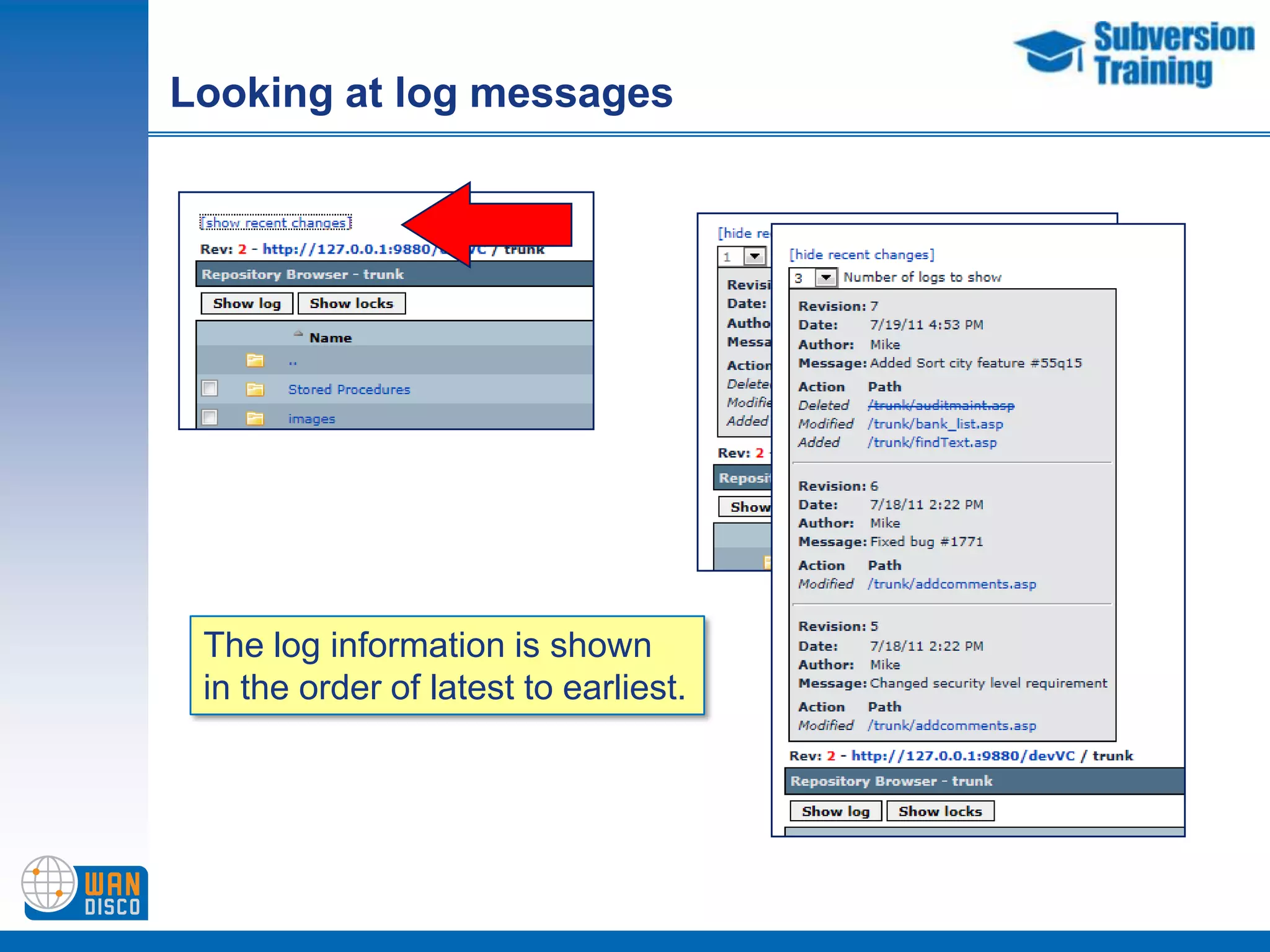 Showing/hiding properties