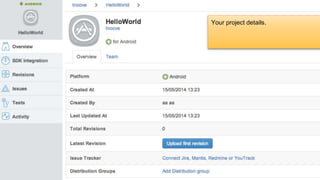 Your project details.
 