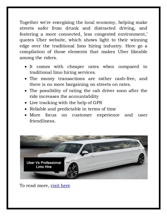 Uber vs professional limo hire sydney which is best