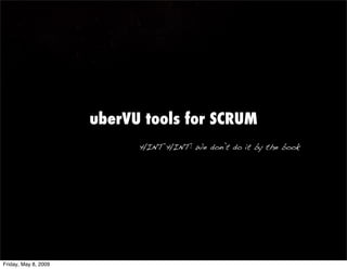Uber Vu - Scrum & Startups