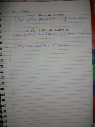 Derivative and Integeration Formulas